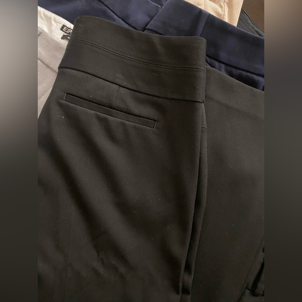 Express Black Editor Trousers wide leg